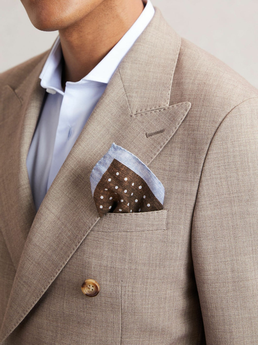 Men Pocket Squares in Chocolate Brown
