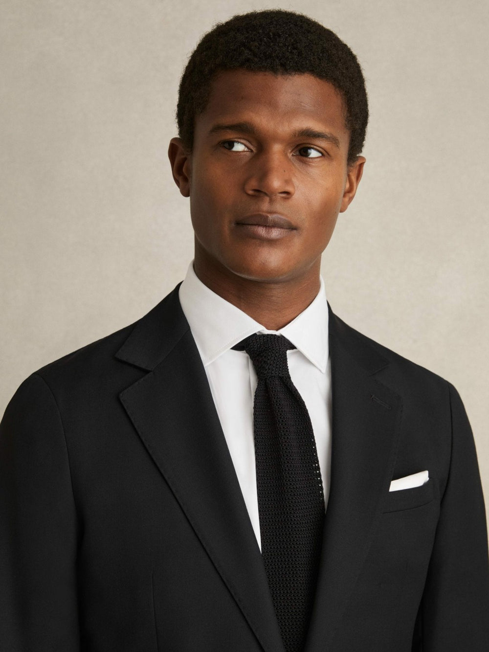 Men Slim Fit Cotton Sateen Shirt in White