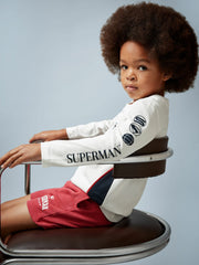 Children & Baby 9-13 yrs Superman Cotton Logo T-Shirt in White
