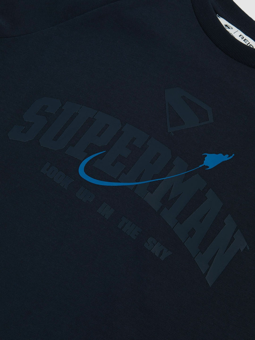 Children & Baby 3-9 yrs Superman Raglan Logo T-Shirt in Navy Blue