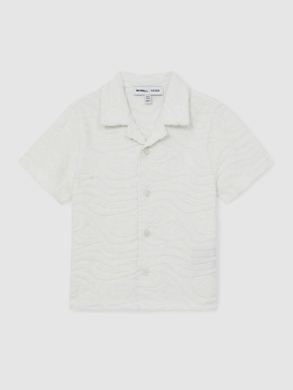 Children & Baby 9-13 yrs SmileyWorld Wave Texture Shirt in White