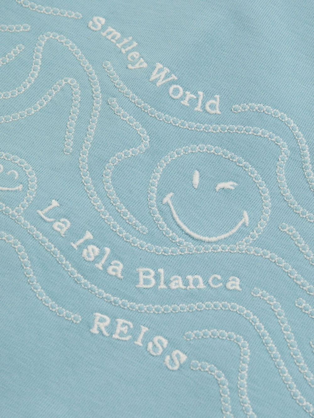 Children & Baby 3-9 yrs SmileyWorld Embroidered Shirt in Sky Blue