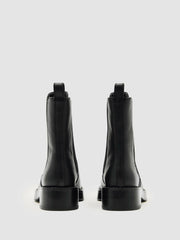 Women Leather Chelsea Boots in Black