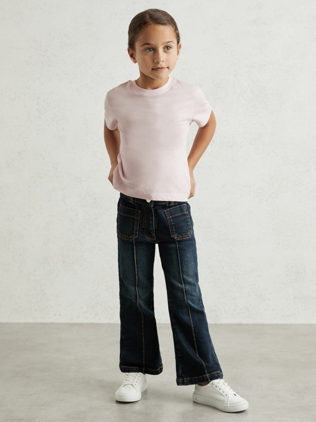 Children & Baby 13-14 yrs Cotton Crew Neck T-Shirt in Pink