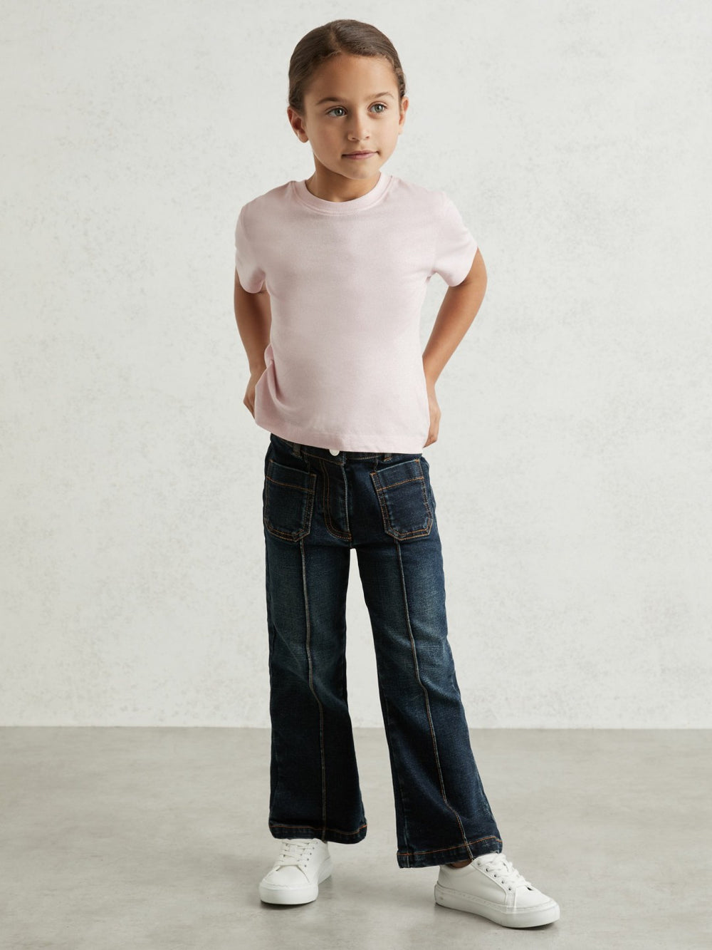 Children & Baby 13-14 yrs Cotton Crew Neck T-Shirt in Pink