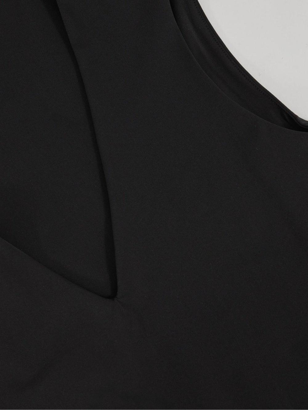 Women V-Neck Sleeveless Bodysuit in Black
