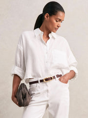 Women Horseshoe Belt in Burgundy