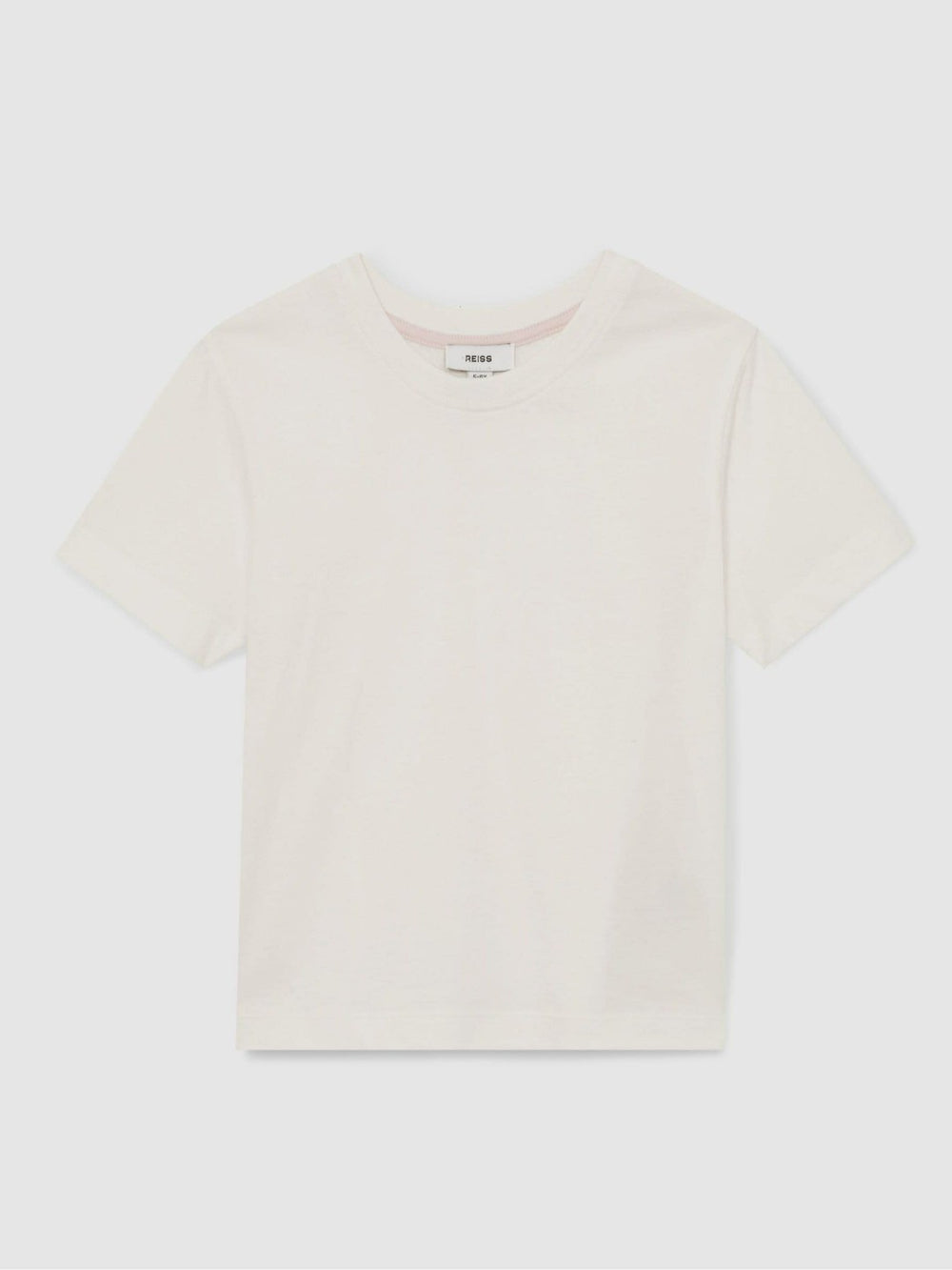 Children & Baby 3-9 yrs Cotton Crew Neck T-Shirt in Ivory