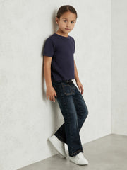 Children & Baby 9-13 yrs Cotton Crew Neck T-Shirt in Navy