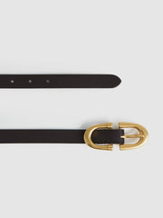Women Horseshoe Belt in Chocolate