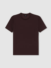 Men Interlock Jersey Crew Neck T-Shirt in Cherry Red
