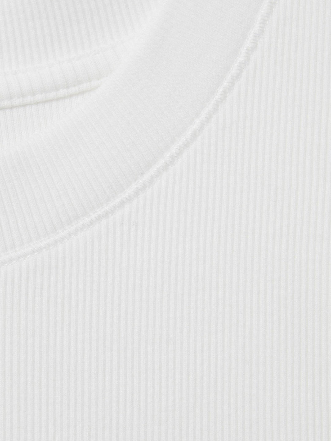 Women Ribbed Ruched Waist Vest in White