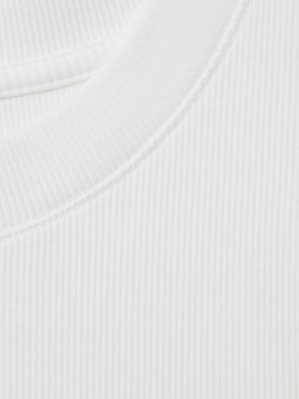 Women Ribbed Ruched Waist Vest in White