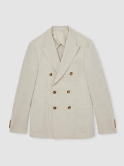 Men Suit Jacket in Stone