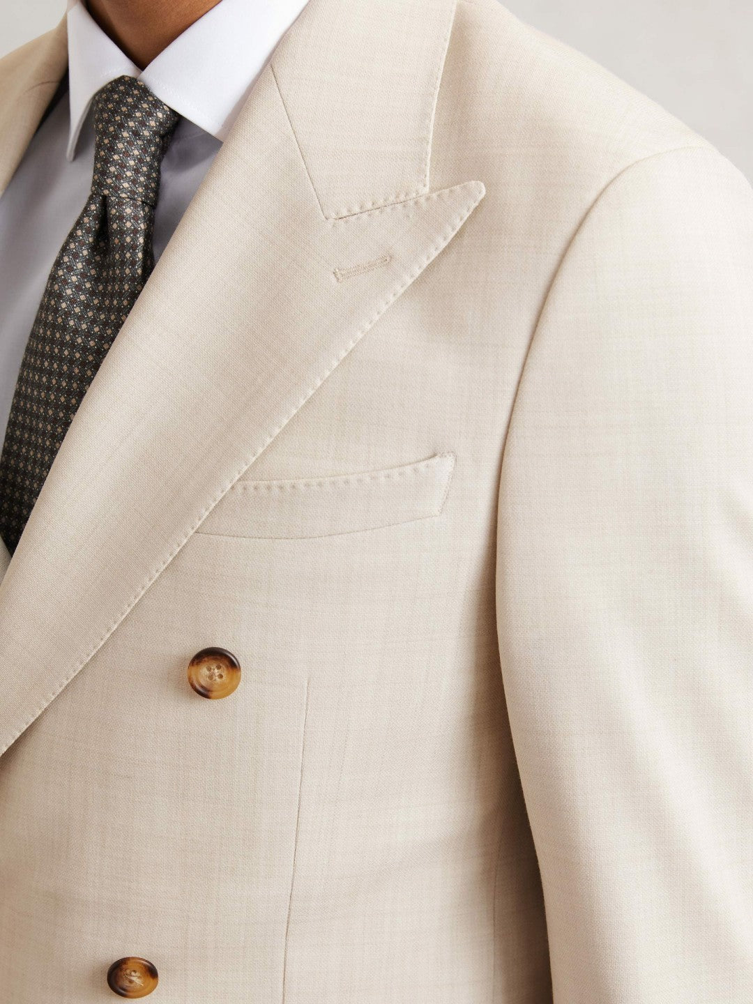 Men Suit Jacket in Stone