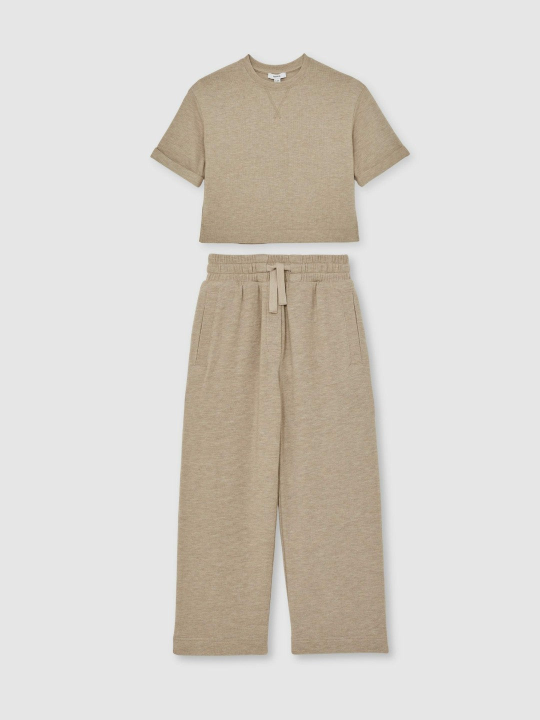 Children & Baby 13-14 yrs Top And Trousers Lounge Set in Oatmeal