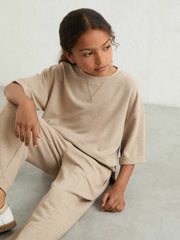 Children & Baby 9-13 yrs Top And Trousers Lounge Set in Oatmeal