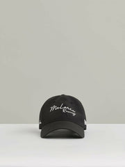 Men Unisex Fit McLaren Racing Logo Embroidered Cap in Black