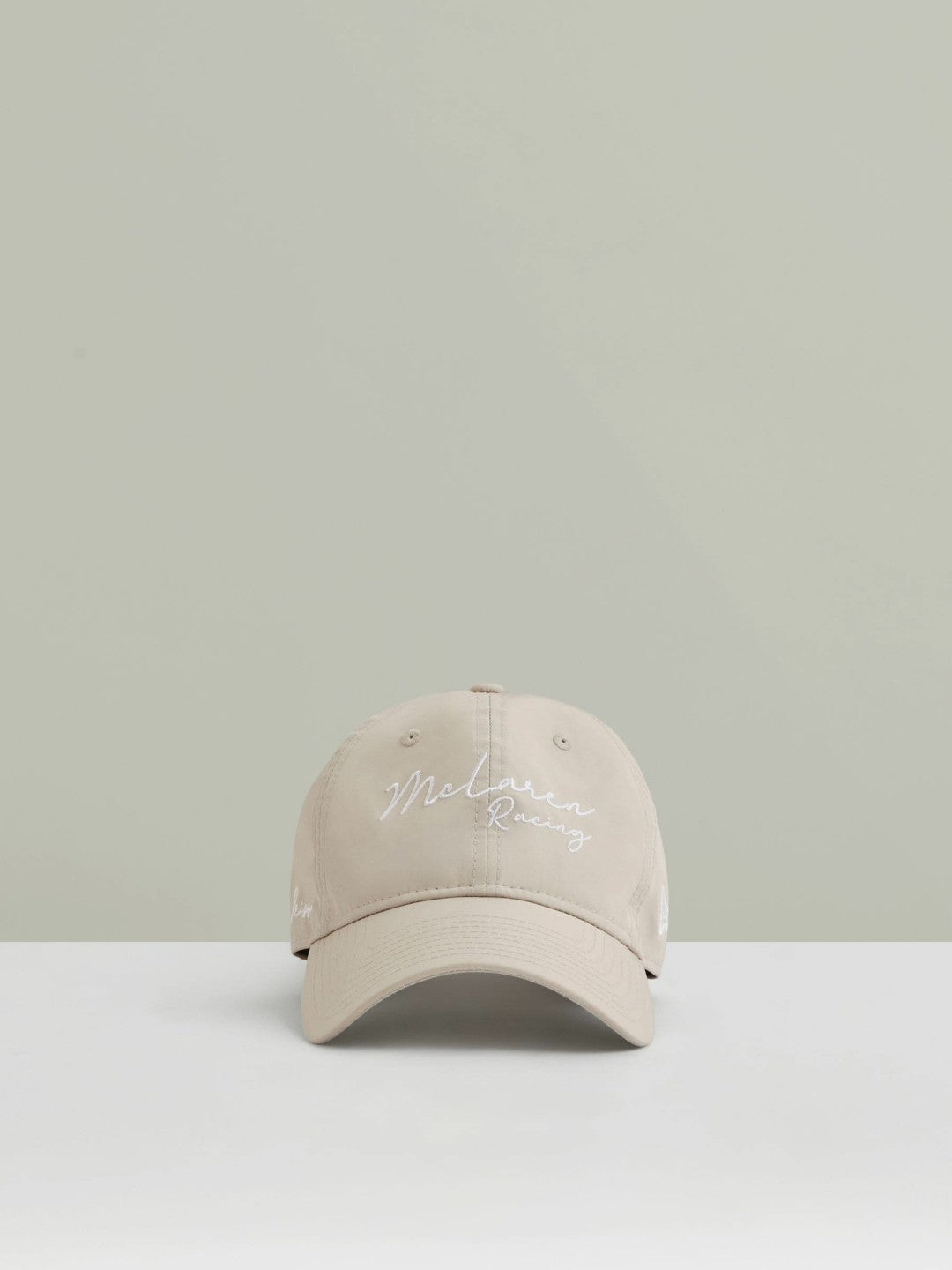 Men McLaren Racing Logo Embroidered Cap Unisex Fit in Stone