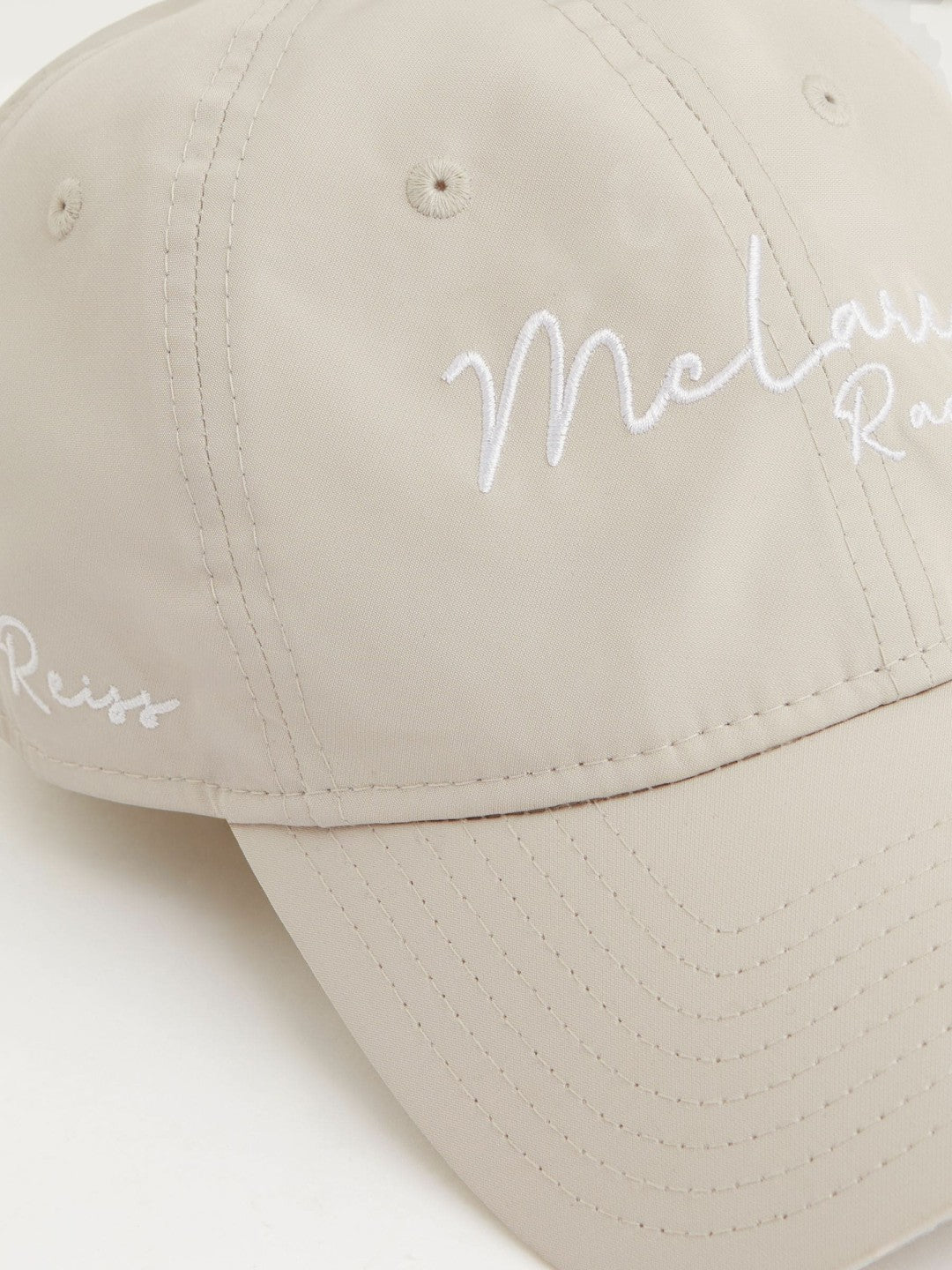 Men McLaren Racing Logo Embroidered Cap Unisex Fit in Stone