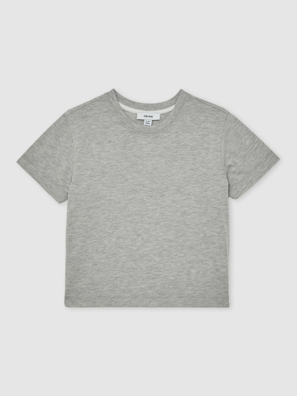 Children & Baby 13-14 yrs Cotton-Blend Crew-Neck T-Shirt in Grey Marl
