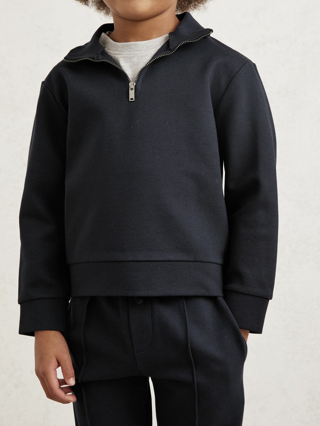 Children & Baby 9-13 yrs Interlock Sweatshirt and Trousers Set in Navy Blue