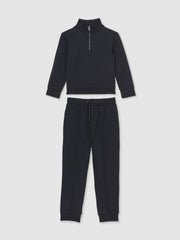Children & Baby 9-13 yrs Interlock Sweatshirt and Trousers Set in Navy Blue