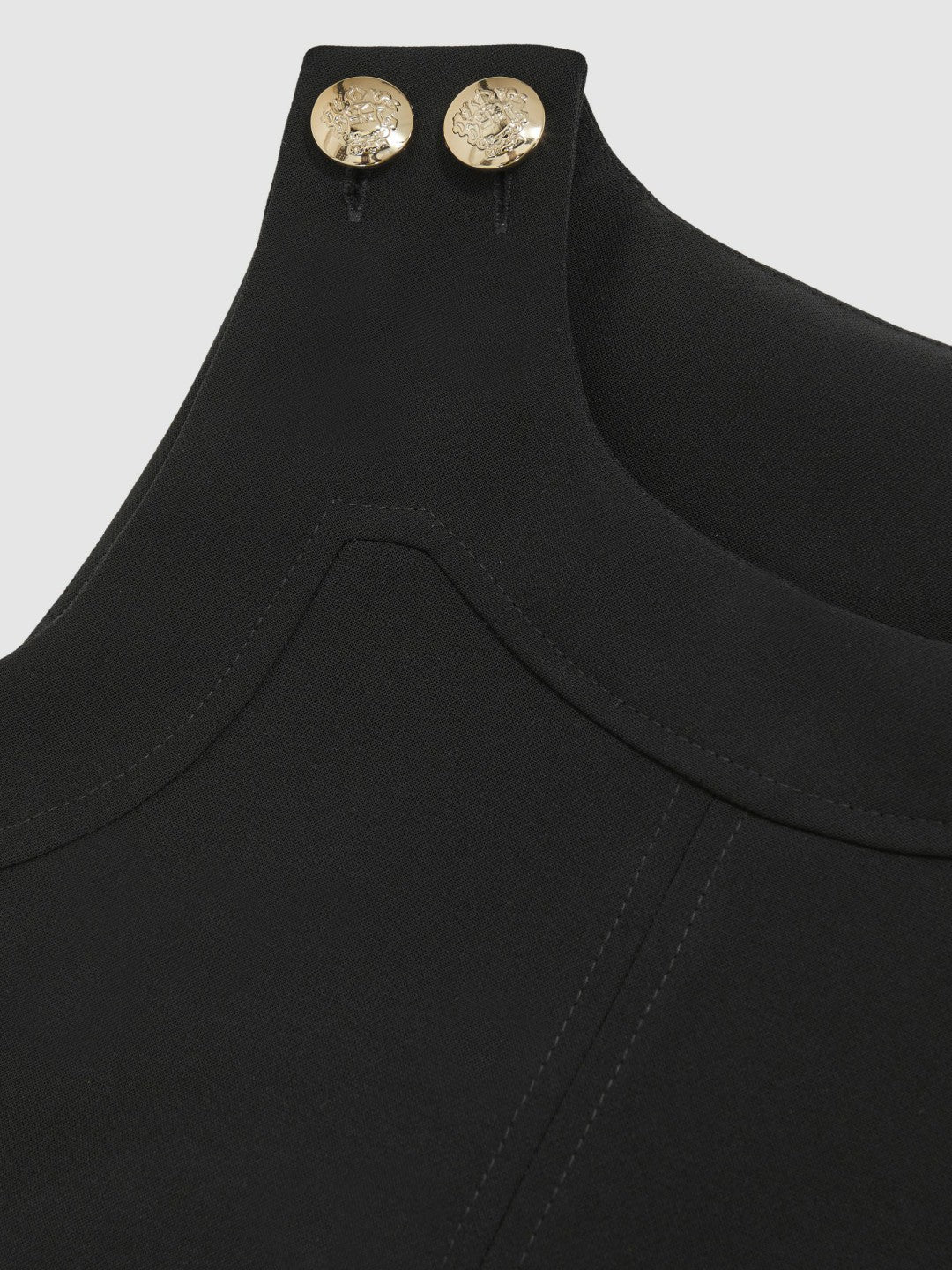 Children & Baby 9-13 yrs Button-Detail Sleeveless Shift Dress in Black