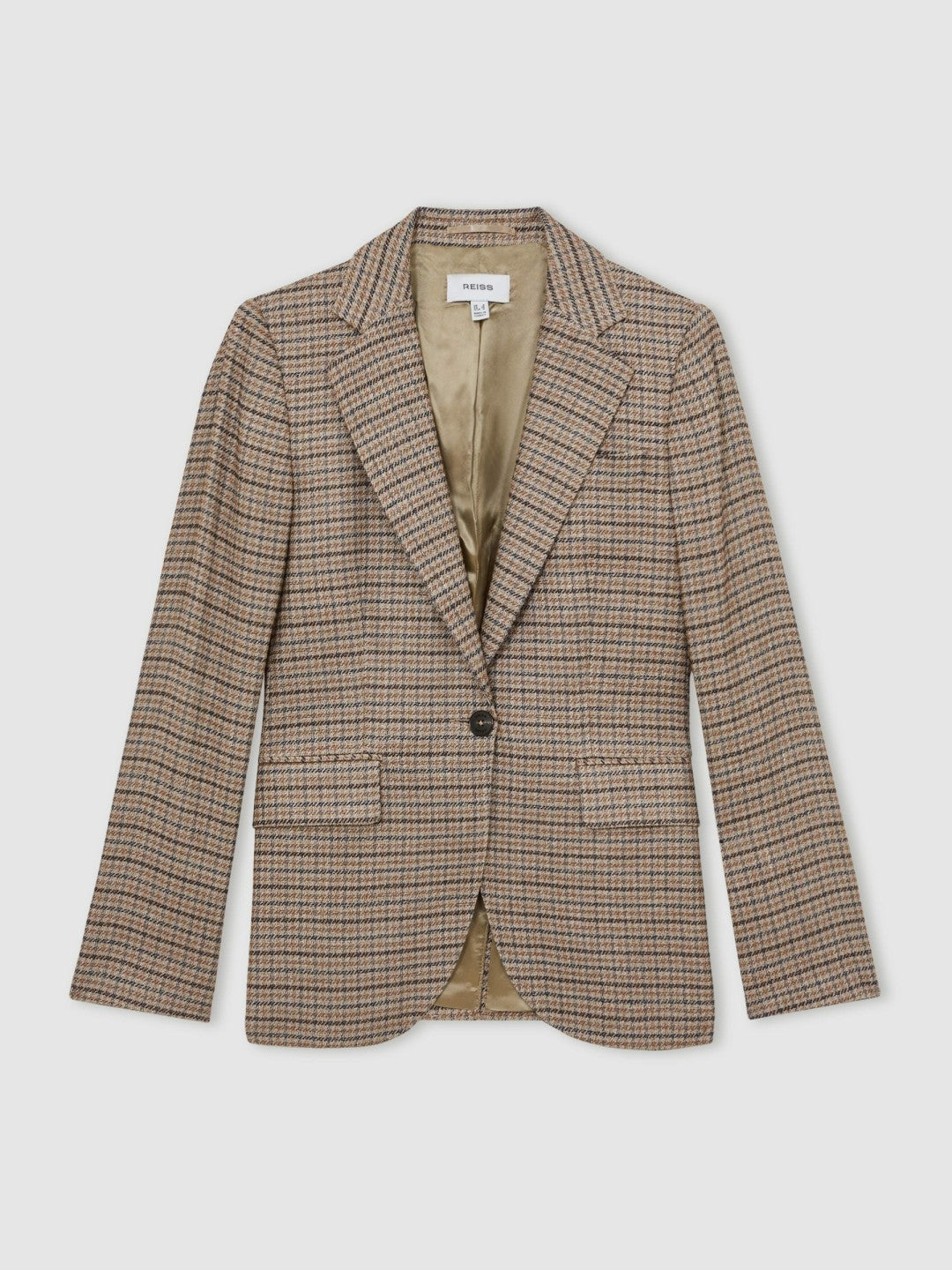 Women Jacket in Neutral Check