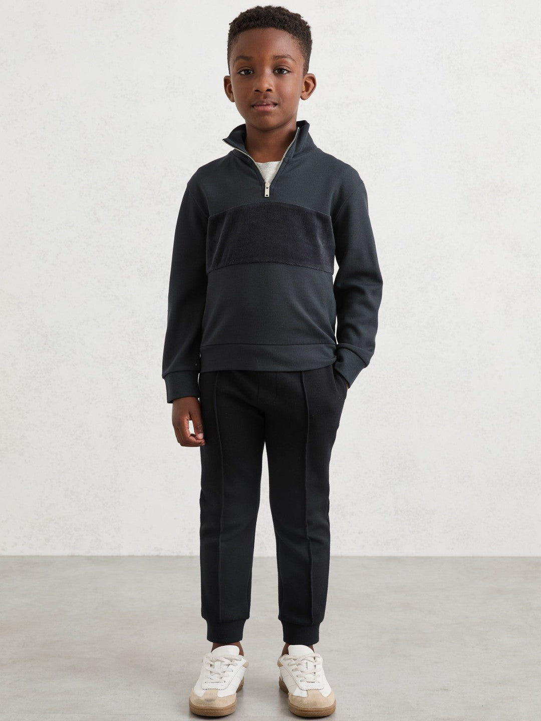 Children & Baby 9-13 yrs Interlock Drawstring Joggers in Navy Blue