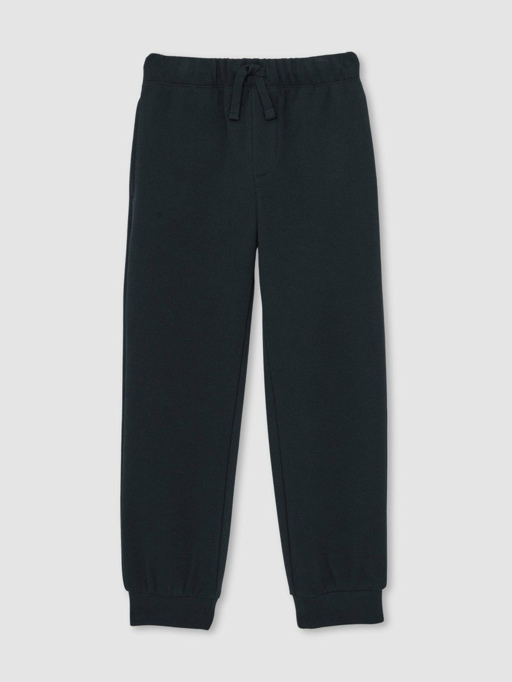 Children & Baby Cotton-Blend Textured Cuffed Joggers in Navy