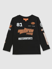 Children & Baby 3-9 yrs McLaren F1 Team Cotton Logo T-Shirt Unisex Fit in Black