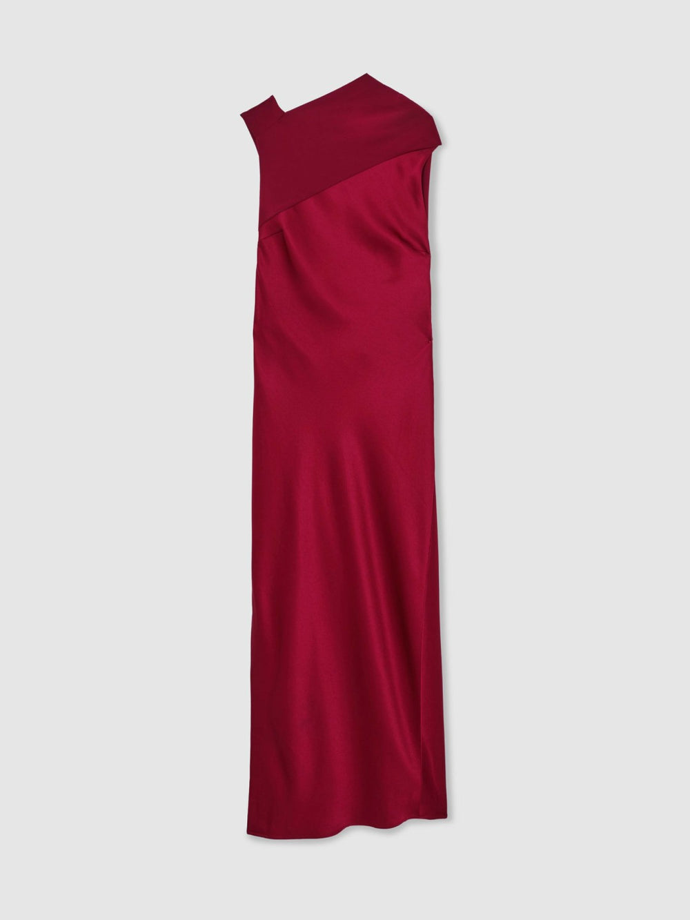 Women Back Detail Midi Dress in Red