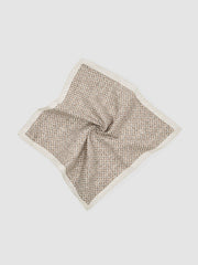 Men Pocket Square in Oatmeal Melange