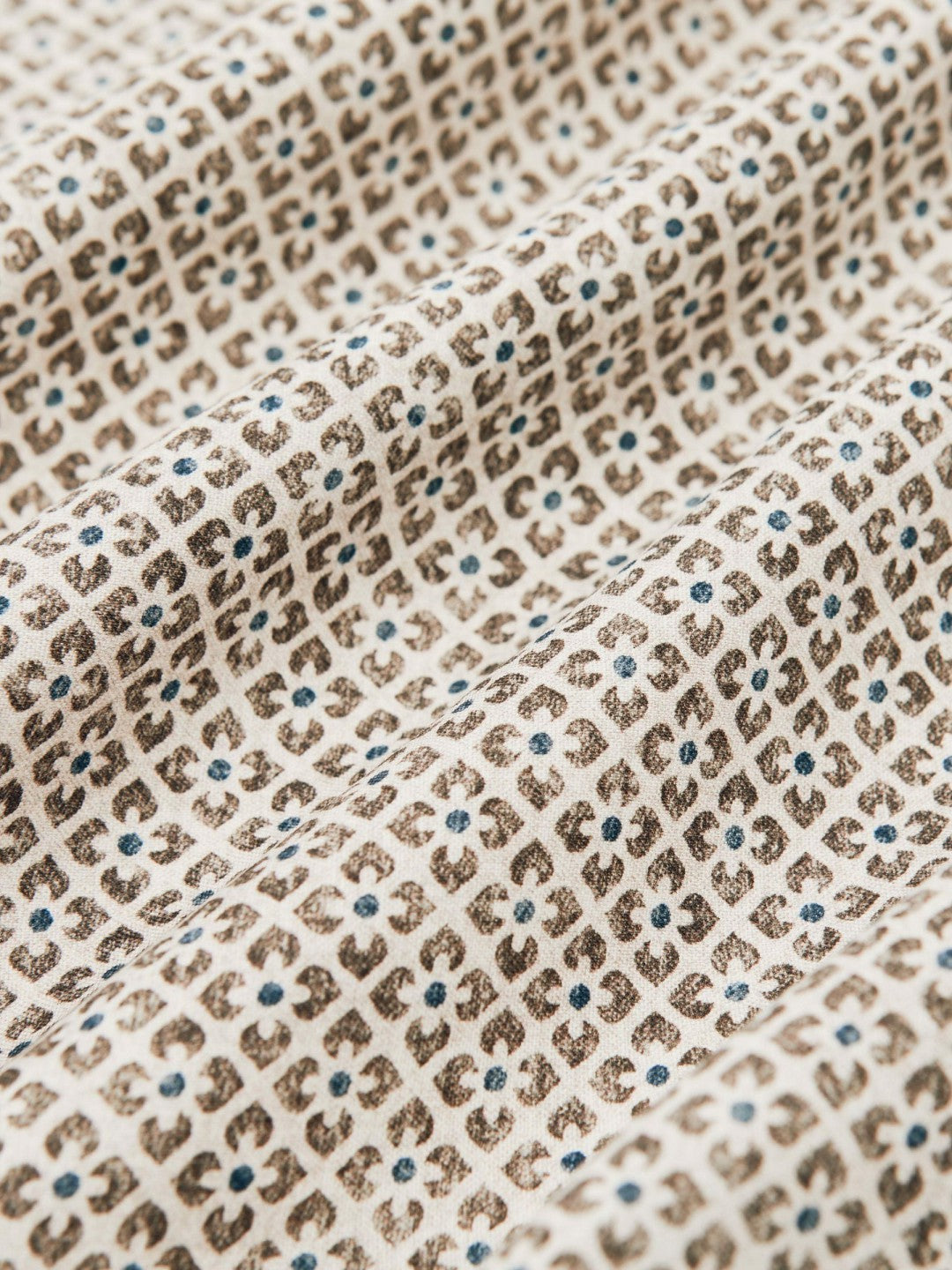 Men Pocket Square in Oatmeal Melange