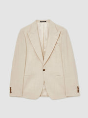 Men Suit Jacket in Stone