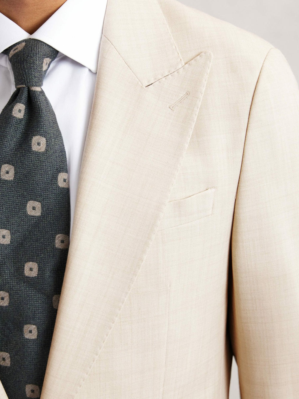 Men Suit Jacket in Stone