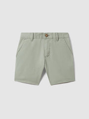 Children & Baby 3-9 yrs Cotton Chino Shorts with Stretch in Pistachio