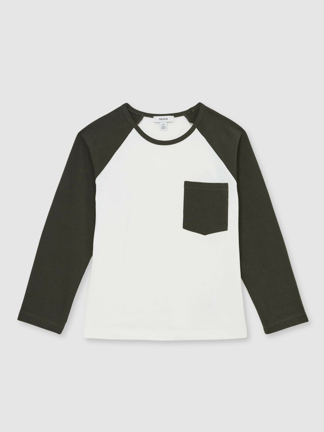 Children & Baby 9-13 yrs Cotton Colour-Block Long-Sleeve T-Shirt in Green