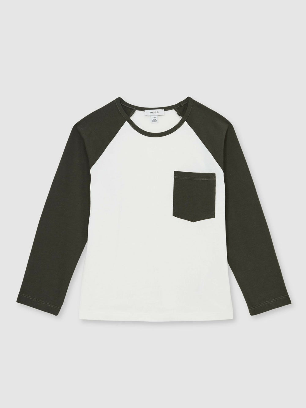 Children & Baby 9-13 yrs Cotton Colour-Block Long-Sleeve T-Shirt in Green